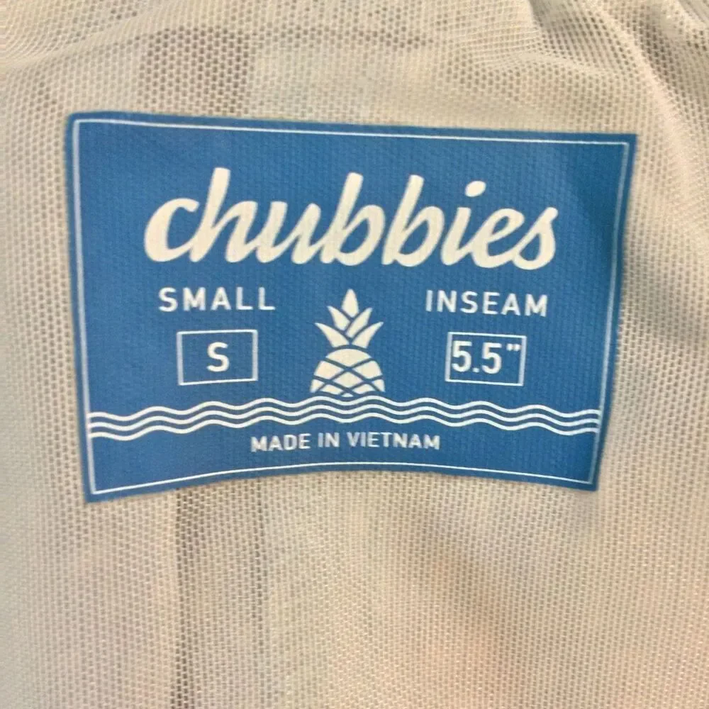 Chubbies swim trunks blue small